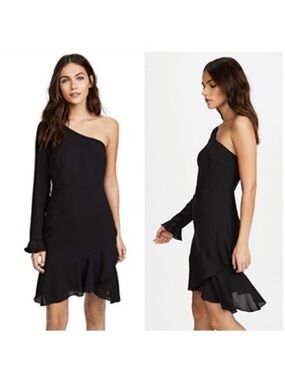 Likely Remington a line one shoulder dress